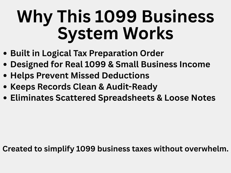 1099 Business Management Pack 2026 | Income & Expense Tracker | Contractor Tracker | Printable PDF + Fillable PDF image 6