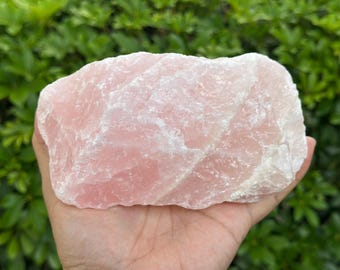 Raw Rose Quartz Stones – Natural Pink Crystal for Home Décor, Healing 0.25lb-3lb