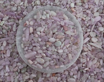 Tumbled Kunzite Chips 5–12mm – Pink Lavender Gemstone for Jewelry Making, Resin Art, Crafts