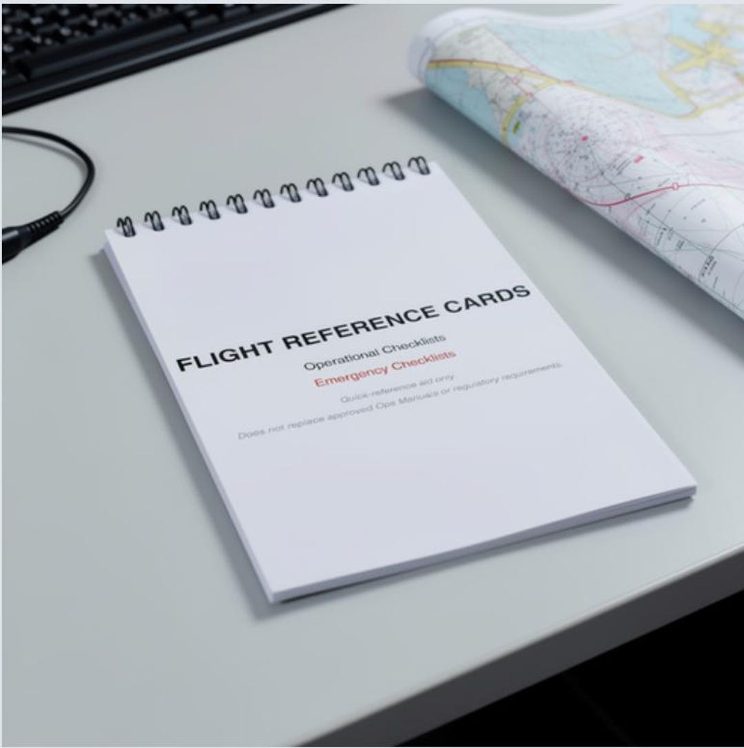 A6 Drone Flight Reference Cards | Pre-flight & Emergency Checklists ...