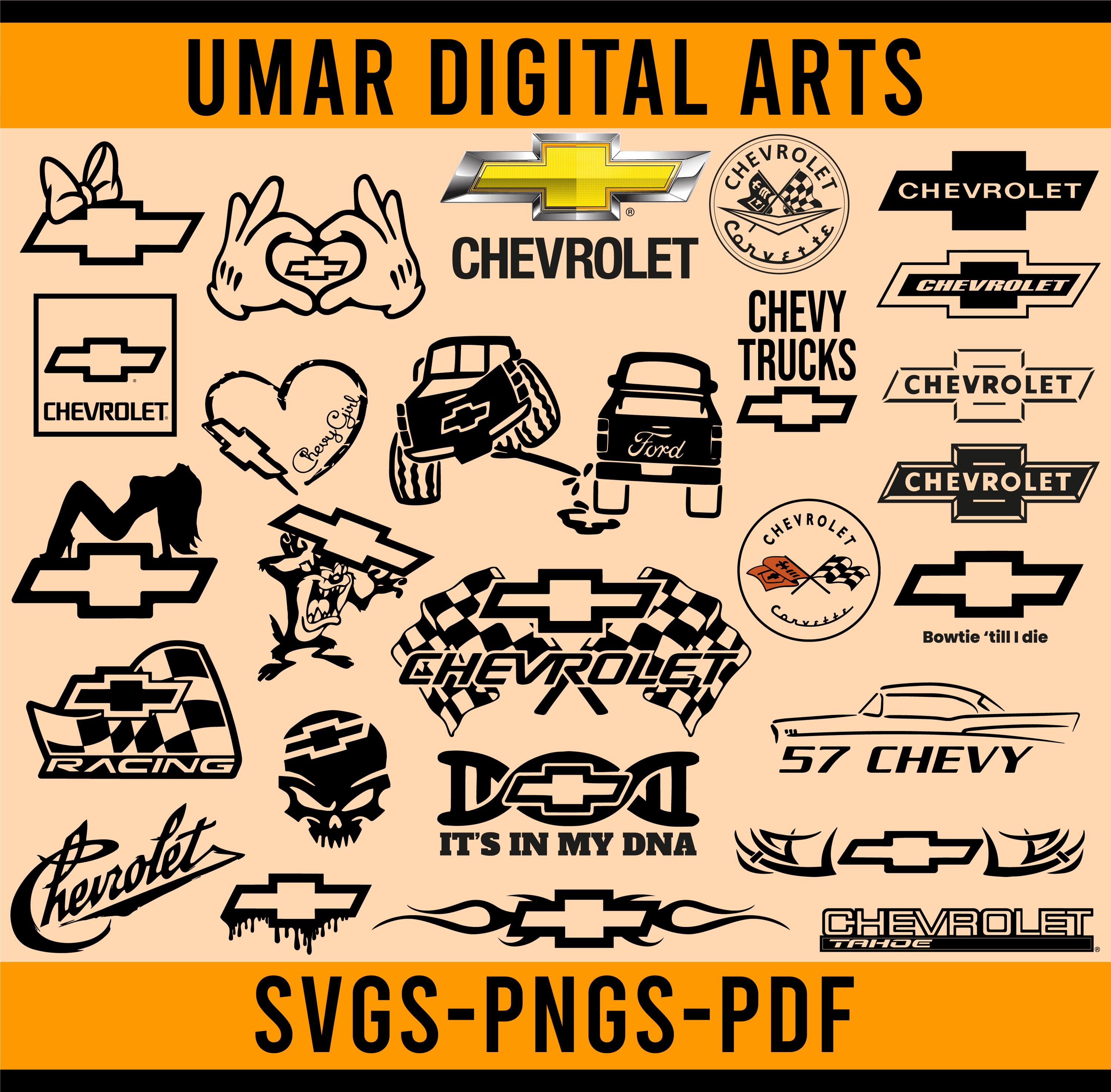 Chevrolet Car Svg Bundle Chevrolet Svg Bundle Chevy Lovers Png ...