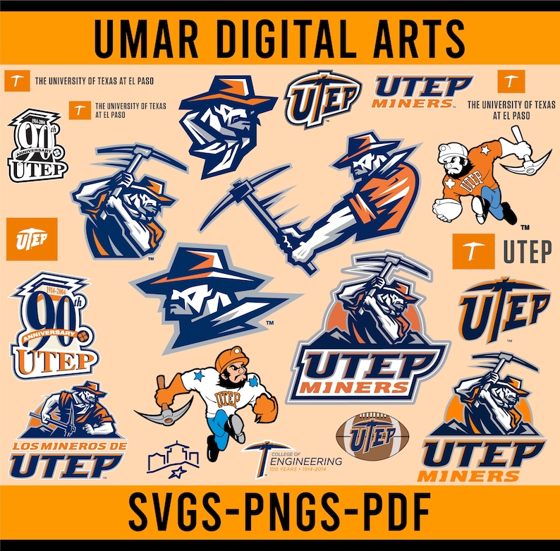Utep Hand Sign Usa Made UTEP University Svg Bundle Utep Minors Png Bundles Minors ...