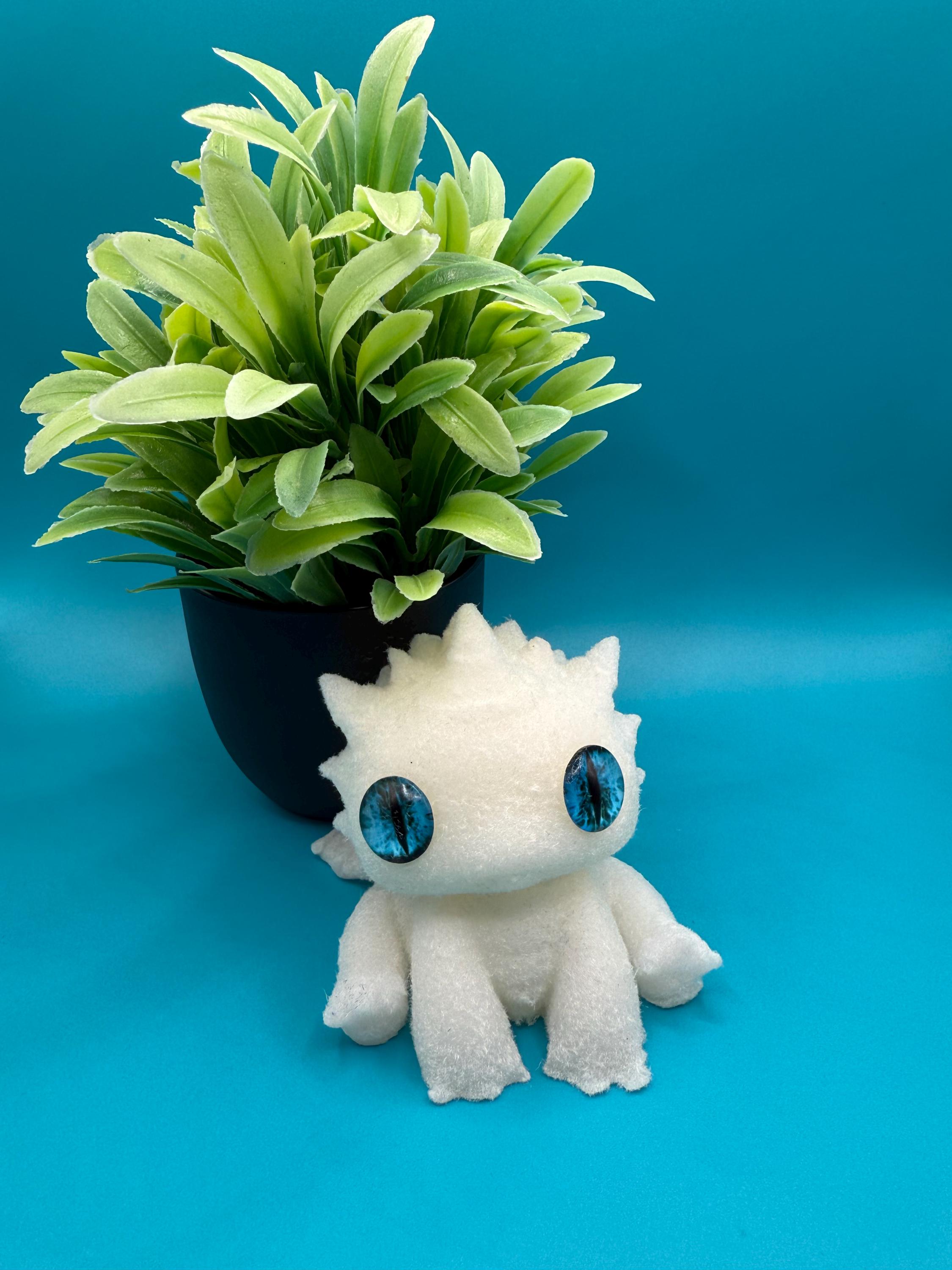 White Dragon Taba Squishy | Kawaii Desk Pet | Stress Relief Sensory Toy ...