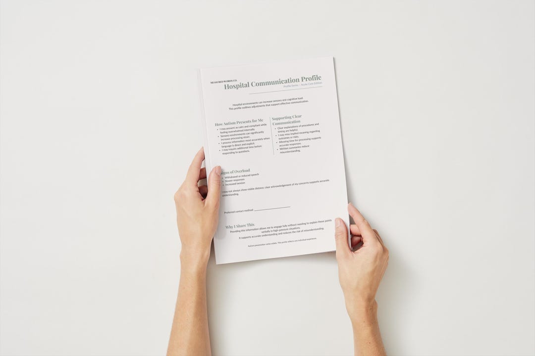 Hospital Communication Tool for Autistic Women: Structured Profile for ...