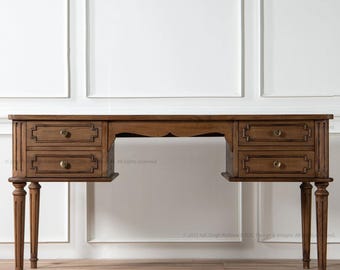 Herkimer Solid Wood Writing Desk Console Table