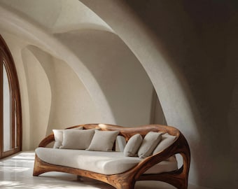 Organic Curved Sofa For Living Room Furniture