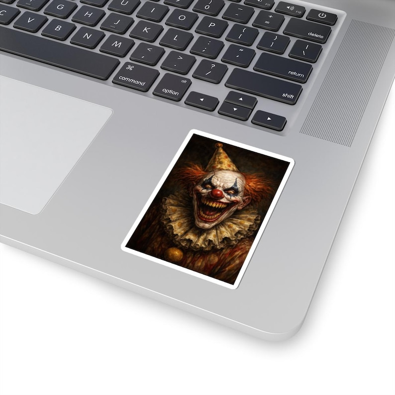 Sinister Clown Sticker – Horror Art, Halloween Decor, Laptop Decal - Etsy