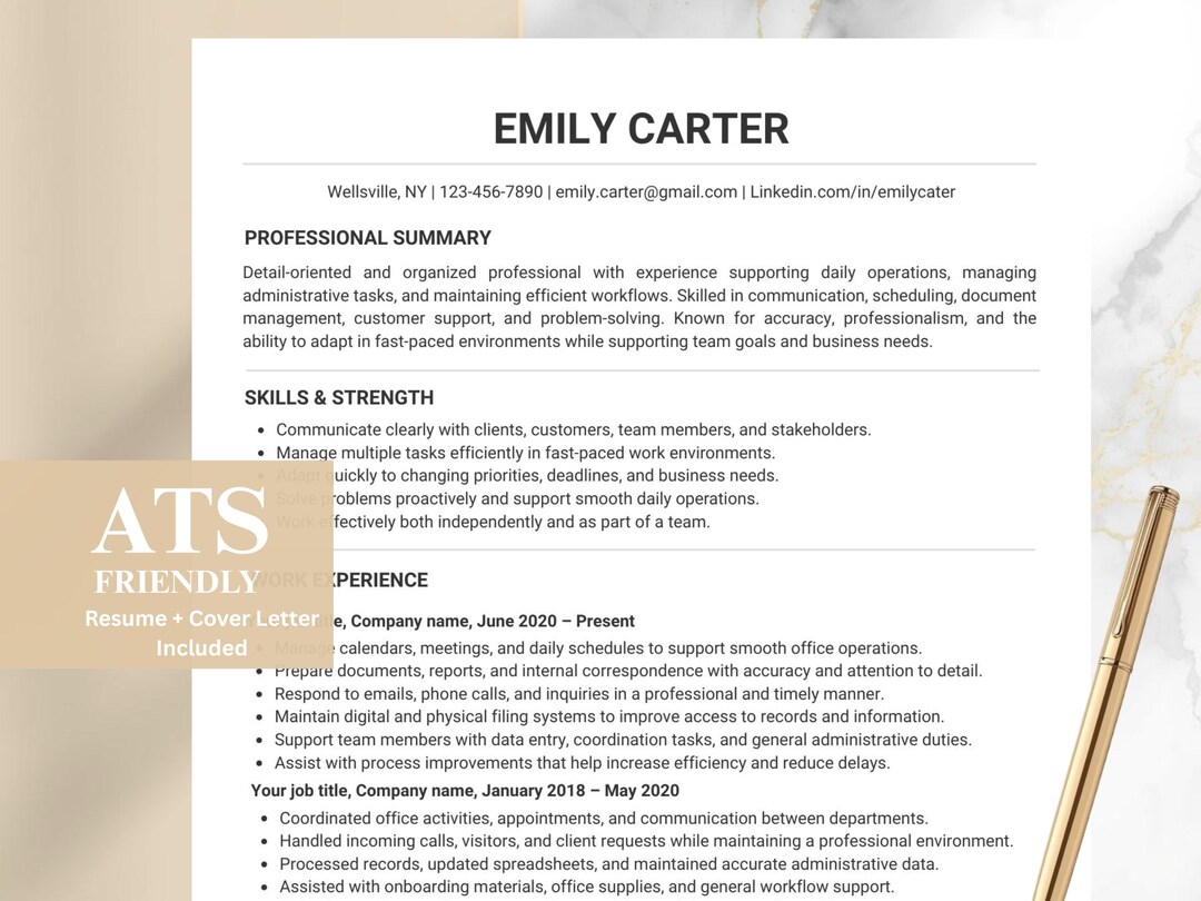 Modèle de CV analyste commercial, CV Word ATS, CV Google Docs, CV ...