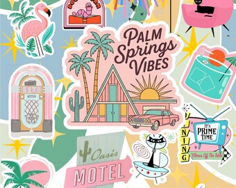Retro Midcentury Modern Kindle-inlägg (digital nedladdning) – Palm Springs Vibes