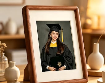 Custom Graduation Certificate Style Portrait, Personalized Graduate Artwork from Photo, High Resolution Print, 24 HourTurnaround
