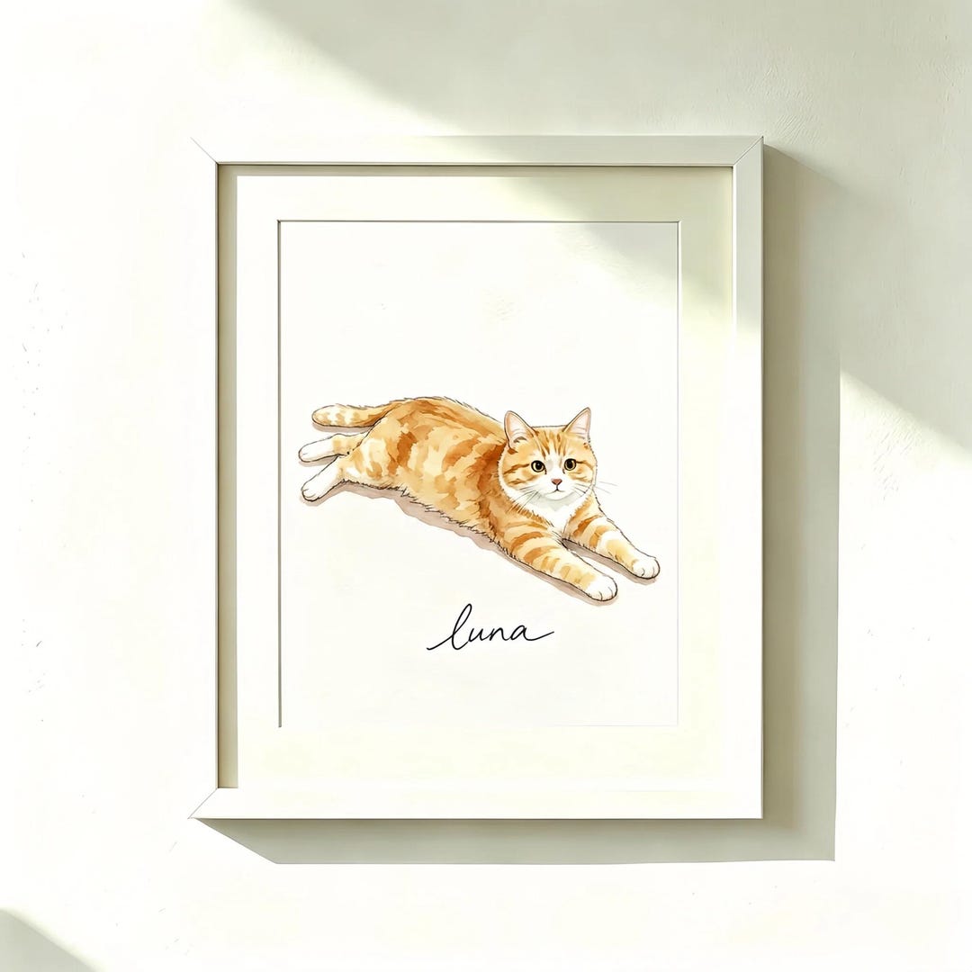 Custom Hand-painted Dog Portrait – Personalized Watercolor Pet Painting ...