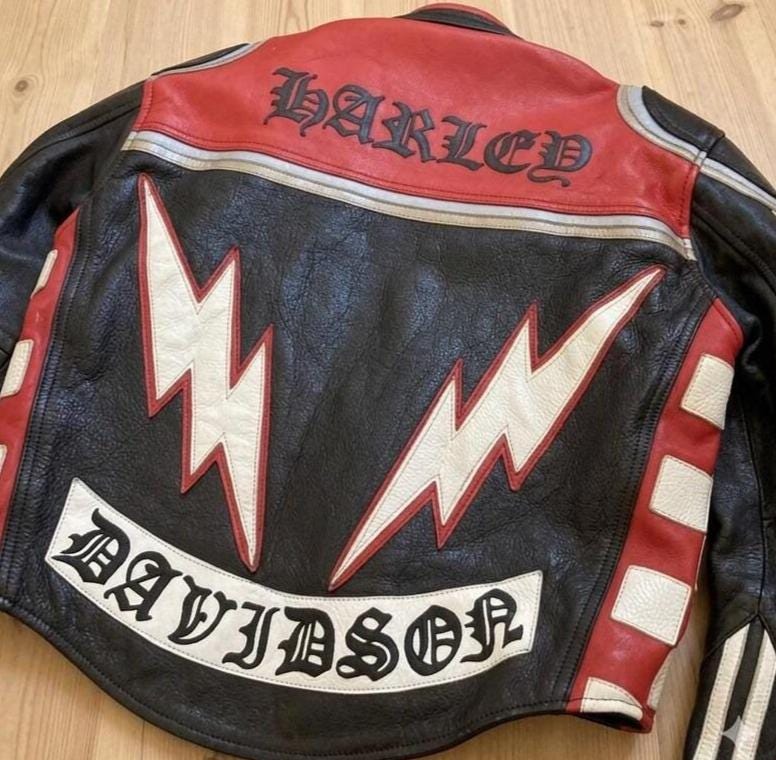 Men's Harley Davidson Evolution Patch Leather Jacket | Genuine Cowhide ...