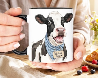 Taza personalizada con retrato de mascota: Taza de café personalizada para perros y gatos (325 ml/444 ml)