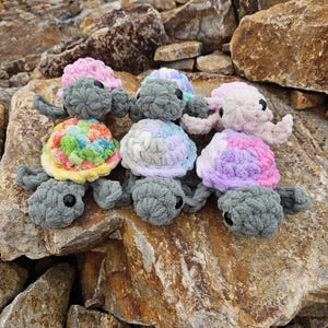 Mini Turtles - Handmade Crochet Plushie