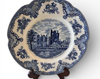 Johnson Brothers Old Britain Castles Blue Dinner Plate 10" Vintage Blarney Castl