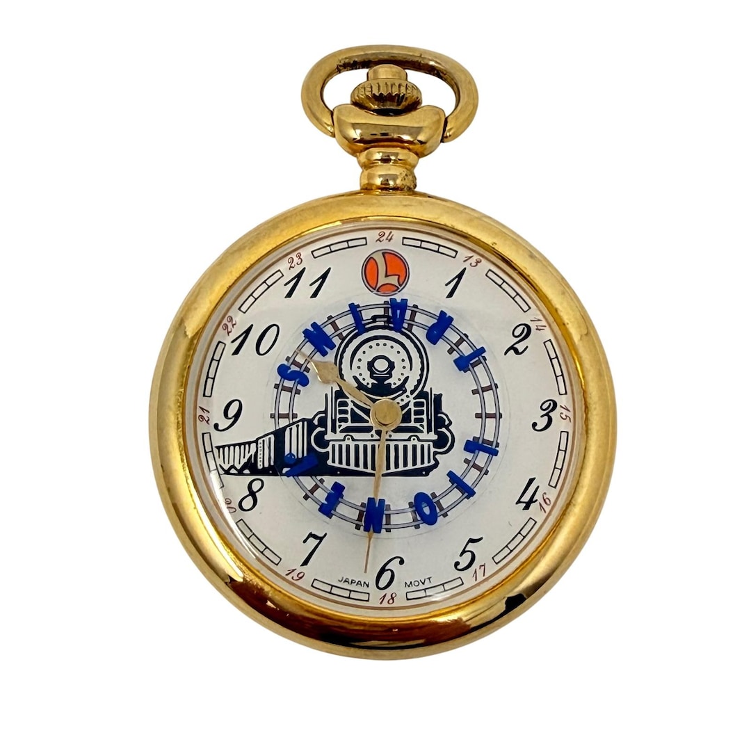 Trian Watch Vintage Lionel Trains Pocket Watch - As-is / for Parts Japan - Etsy