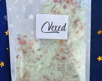 Grounding bath salts with flower petals! Romanticize your life my dear