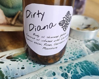 Dirty Diana | Inspired by the Goddess of the Hunt | Ritual shimmer body oil