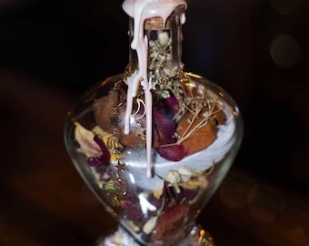 Goddess Energy Manifestation Jar – Fertility, Divine Feminine Ritual Womb Creation [Made to order]