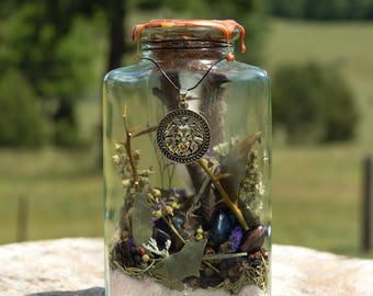 Protection Manifestation Jar | Evil Eye Ward, Negative Energy Shield, Spiritual Defense Made to order