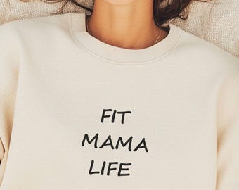 Running Mom Sweatshirt, Gym Mom Crewneck, Fitness Gift for Mom, Marathon Training Shirt, Workout Sweatshirt Women