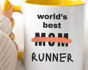 Funny Runner Mug, World's Best Mom Runner Gift, Running Fuel Coffee Mug, gift for her, Jogger Gift, Marathoner Present, mothers day