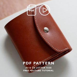 N-LOG Bifold Wallet PDF Leather Pattern | Digital Download for A4 and US Letter