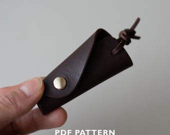 N-LOG / Portachiavi minimalista in pelle - Modello PDF - Download digitale (formato A4 e US Letter)