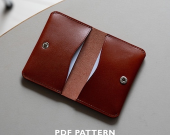 Modello in pelle per porta carte N-LOG Snap Card Case in formato PDF / Download digitale per A4 e US Letter