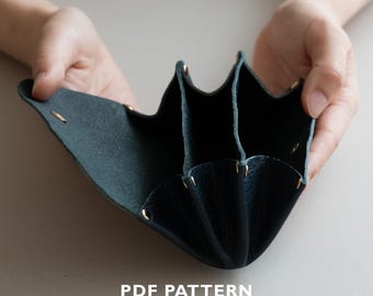 Modello PDF per portafoglio a fisarmonica senza cuciture (N-LOG) - Download digitale (formato A4 e US Letter)
