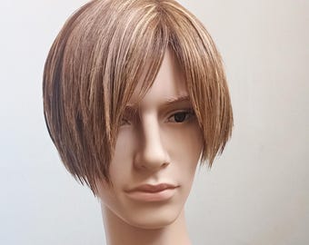 Parrucca per cosplay di Leon Kennedy – Parrucca realizzata su misura per servizi fotografici.