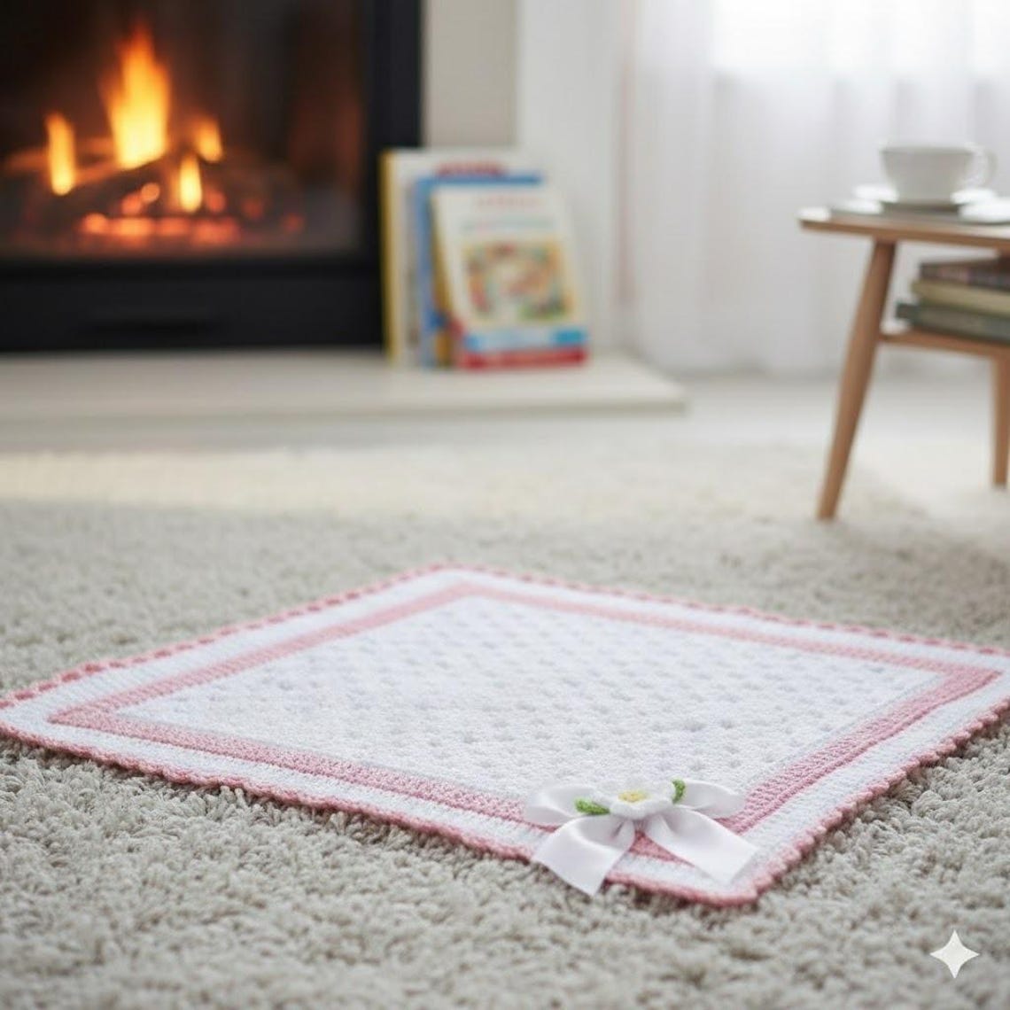 Baby Blanket Crochet Pattern PDF | 3D Shell Stitch Scalloped Edge ...