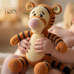 Tiger Amigurumi Crochet Pattern PDF, Plush Jungle Animal Toy, Realistic Tiger Crochet Tutorial, Safari Nursery Decor, Baby Gift