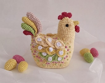 Chicken Pattern PDF, Crochet Chicken Pattern, Amigurumi Chicken, Realistic Rooster, Chicken Plush Toy, Farm Animal Decor, Instant Download