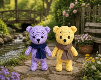 Crochet Teddy Bear Pattern PDF, Amigurumi Bear Pattern, Teddy Bear Crochet Plush Toy Tutorial, Stuffed Animal Pattern, Cute Gift Idea