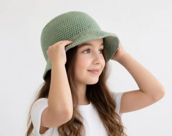 Beginner Crochet Bucket Hat Pattern | Boho Cotton Sun Hat (PDF Download)