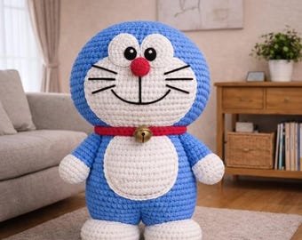 Doraemon Crochet Pattern PDF | Amigurumi Tutorial | Instant Download |  Stuffed Toy DIY | Anime Character