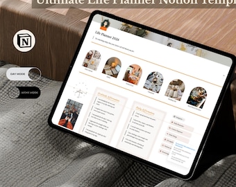 Ultimate Life Planner Notion Template | Habit, Finance, Goal Tracker (Digital Download)