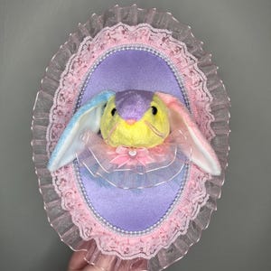 multi pastel colored bunny plushie taxidermy!