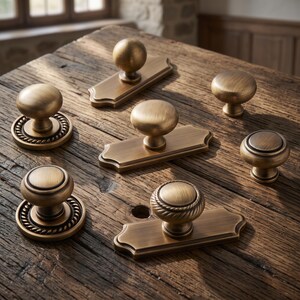 Vintage Cabinet Knobs, Round Drawer Knobs, Dresser Knob, Kitchen Cabinet Hardware, Cupboard Door Knobs, Vanity Knobs, Furniture Hardware