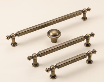 Vintage Cabinet Pulls, Antique Drawer Handles, Farmhouse Dresser Knobs, Rustic Kitchen Cupboard Pulls, French Country Furniture Hardware