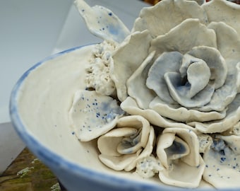 So Kristin {Ceramic Decorative Floral Bowl}