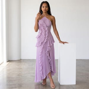Formal Pleated Gown - Etsy