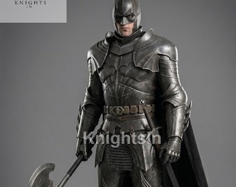 Batman Inspired Medieval Knight Armor Suit | Full Body Wearable Steel Armor for Cosplay & LARP | Dark Knight Batsuit Replica | Custom Gift