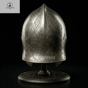The Star of Gondor: Ancient Elven Engraved Replica Warrior Helmet | LOTR Helmet | image 3