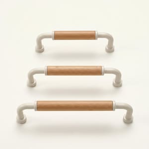 cream dresser knobs Kigai Cream Beige Solid Color Cabinet Knobs Round Dresser Drawer Knobs 4PCS with Screws for Kitchen Bedroom Furniture
