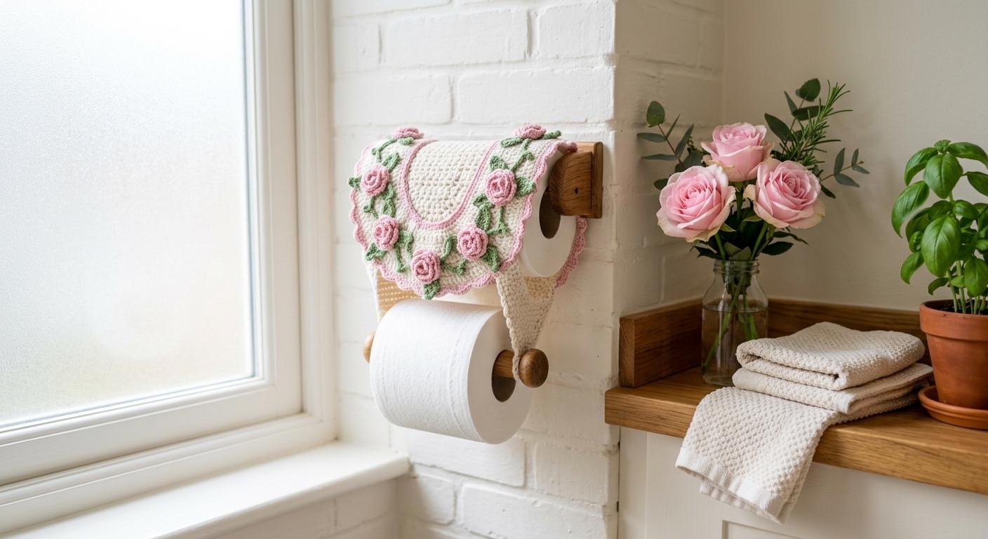 Crochet Toilet Paper Holder Cover