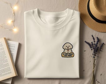 Dog Mom T-Shirt, Bichon Frise Poodle Lover Gift, Crewneck Sweatshirt Hoodie