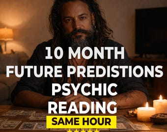 Lectura telepática psíquica de 10 meses, predicciones futuras (entrega en la misma hora)