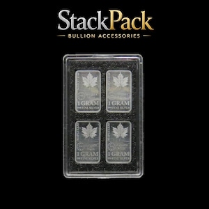 Estuche para 20 lingotes de plata de 1 gramo Wessex, lingotes de 1 g, 999 unidades, paquete apilado, Reino Unido